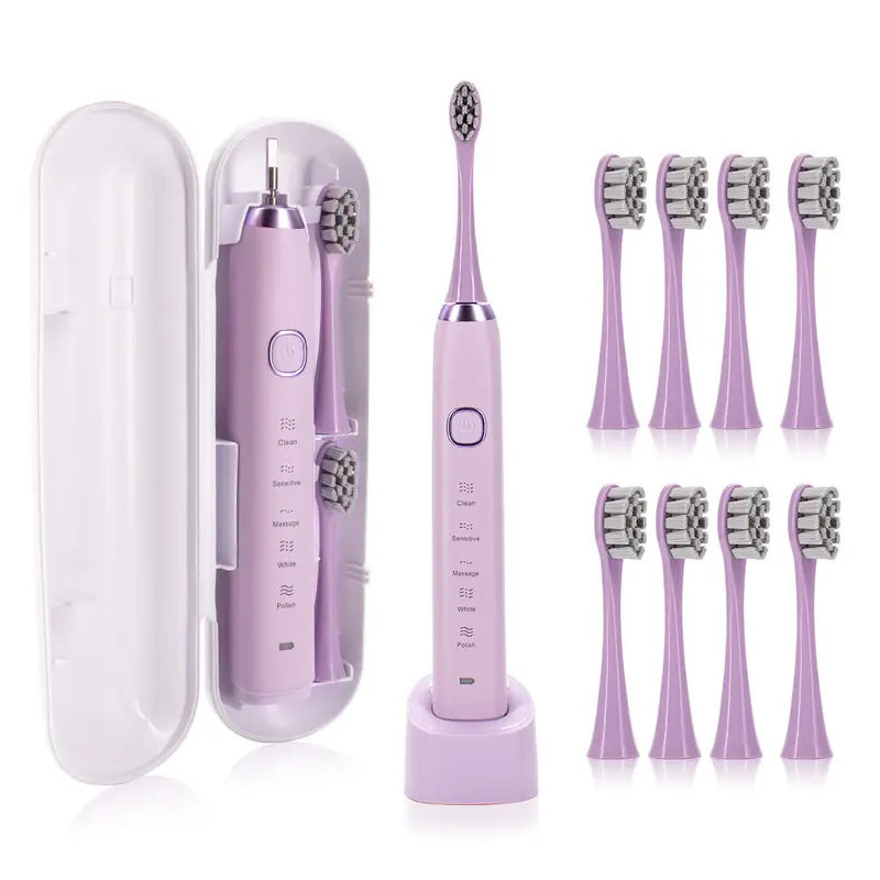 SmileLab™ 5-level induction charging 8-brush-head sonic electric toothbrush