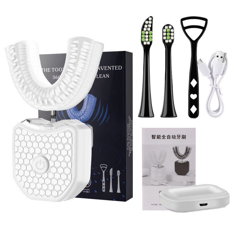 SmileLab™ adult U-shaped electric toothbrush Sonic whitening waterproof soft bristle braces